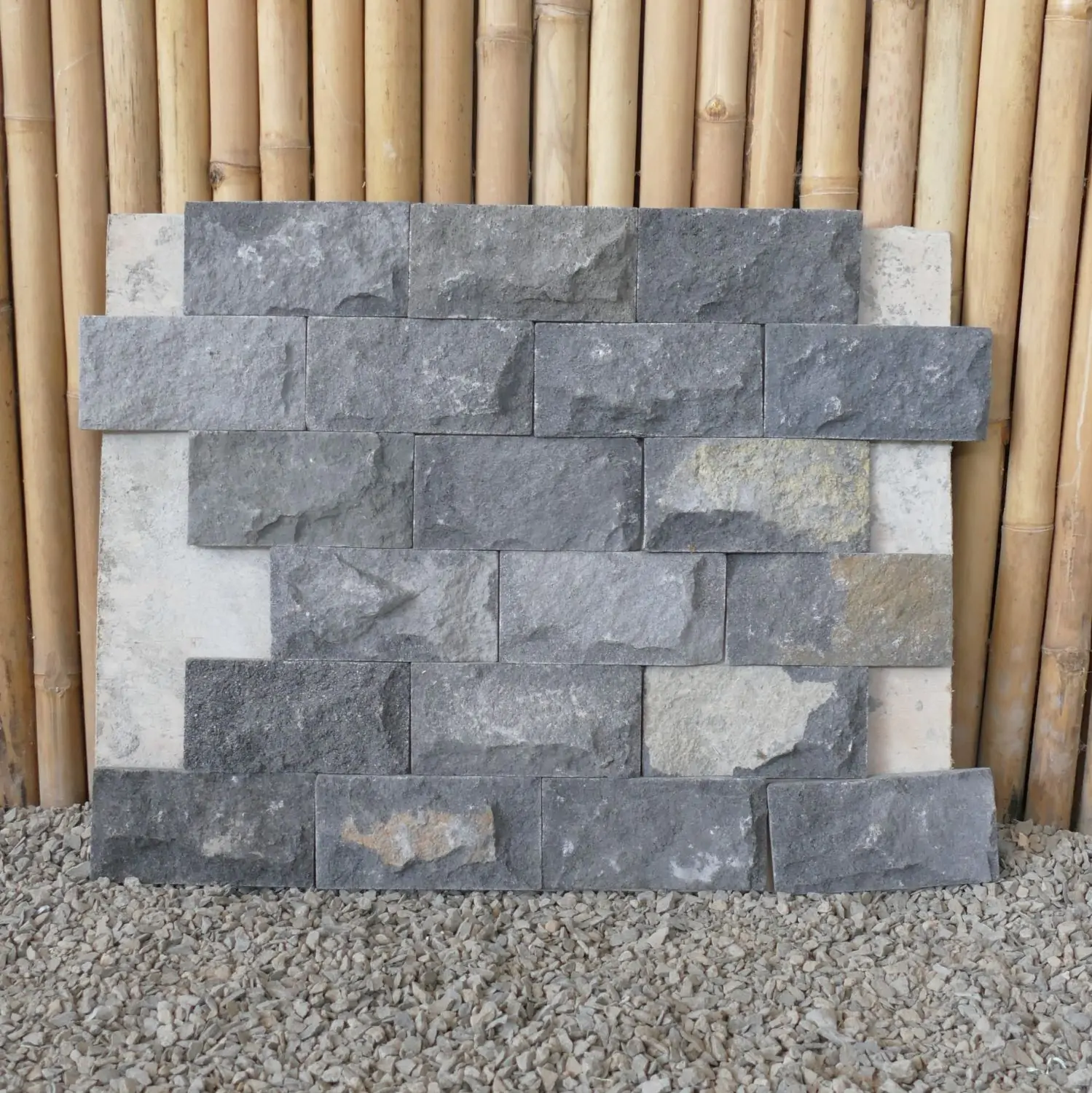  Product image 8 of the product “Black Lava Stone Wall tiles ,Quality for local market, Size approx. 10 x 20 cm (0,0225m²) Price per 1 m² / 50pcs. ”